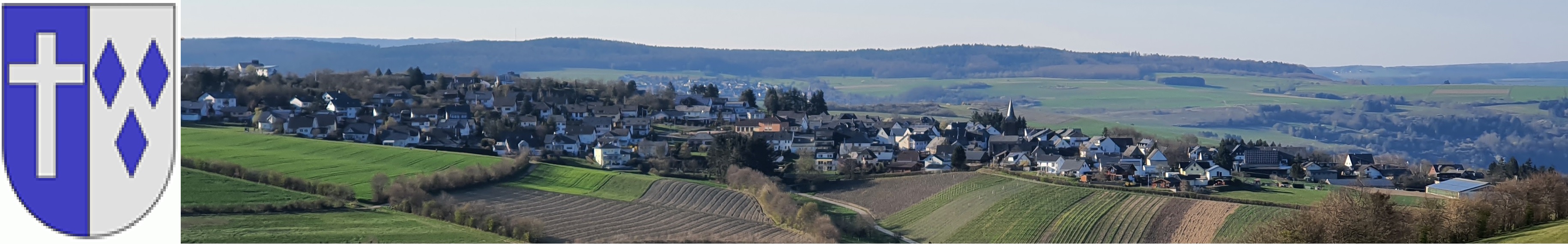 Blick auf Dellhofen aus südlicher Richtung, oberhalb von Oberwesel gelegen